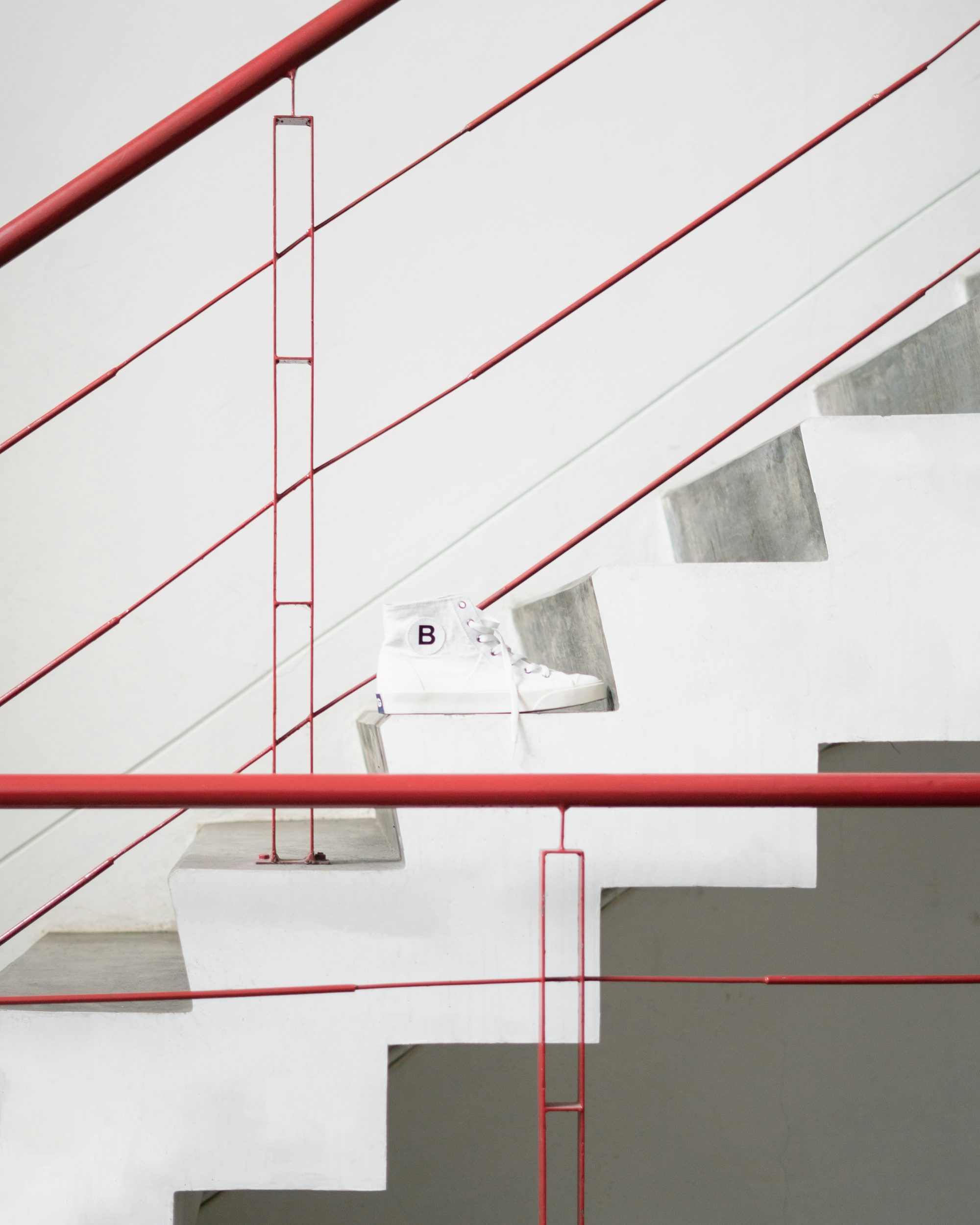 white and red concrete building